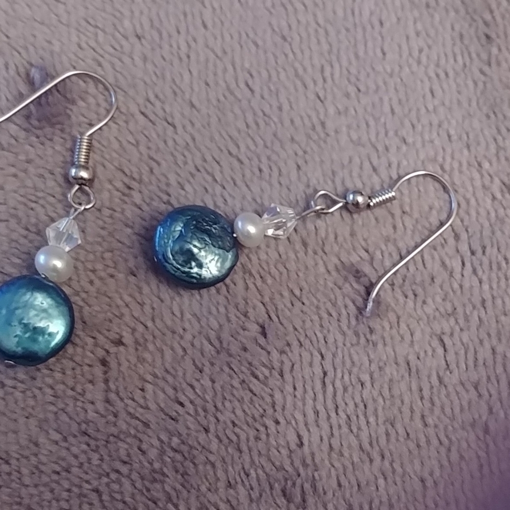 2 for $15 New freshwater dangle pearl earrings